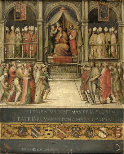 Coronation of Pope Paul II (1417-71) 1534 by Giovanni di Lorenzo Cini
